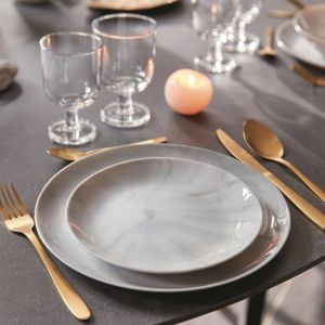 Lot De 8 Assiettes Creuses Arcopal Luminarc - Diamètre 22cm, Motif Fleurs Vintage, Occasion Très Bon état