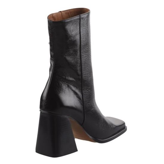 Boots femme MIGLIO Noir verni 38 Noir Cdiscount Chaussures