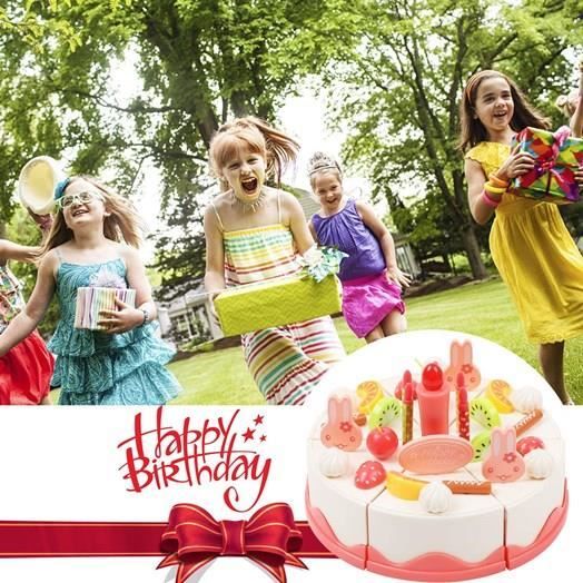 Gâteau d’anniversaire à la crème et aux fruits frais