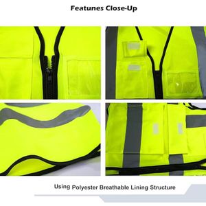 Mini Gilet De Sécurité 2 Pièces Avec Sac De Rangement + Jeton - Haute Visibilité
