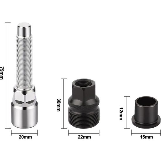Extracteur De Manivelle Vélo Compatible Pédalier Octalink ISIS Outillage Acier 55624360 Extracteur De Manivelle Vélo Compatible Pédalier Octalink ISIS Outillage Acier 55624360