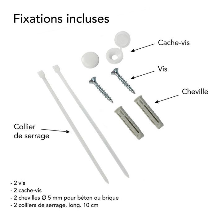 Panneau Signalétique Parking Flèche Gauche Aluminium 2mm - Diamètre 300mm - Fabrication Française Avec Kit Fixation