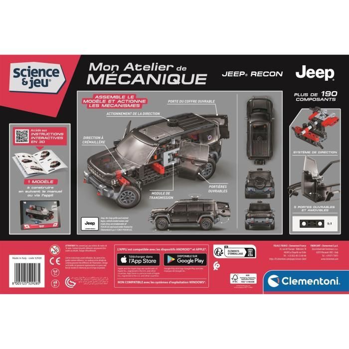 DAXX Technic Voiture Tout Terrain Jeu de Construction, Modèle à Col