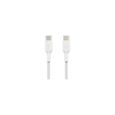 BELKIN - cable - BRAIDED C-C 2.0 1M, WHT - BRAIDED-0