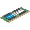 Barrette mémoire SODIMM DDR4 Crucial PC4-21300 (2667 Mhz) 4Go (Vert)-0