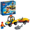 LEGO® City 60286 Le Tout-Terrain de secours de la plage, Jouet de Construction Mini-figurine Requin Idée Cadeau Enfant 5 ans et +-0