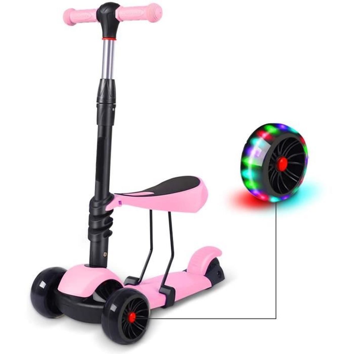 Trottinette avec siège amovible pour enfant Trottinette avec siège amovible pour enfant
