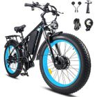 Vélo électrique adulte - PHNHOLUN Seeker 24 - Tout suspendu - Moteur 52V 2000W - Batterie 52V 23AH - Autonomie max 120KM - Bleu