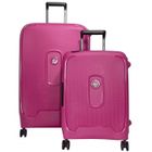 BENCO Set de 2 valises rigides Delsey Moncey cabine 55 cm et soute 76 cm ROSE - MONCEY1-Rose