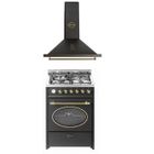 Cuisinière Gaz Gurari 614 BL 60cm - Four Barbecue, Wok, Tournebroche, Gaz Naturel/Propane