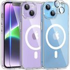 Coque pour iPhone 13 en Acrylique - Transparent- Compatible Magsafe - 2x Vitres Verre Trempé + 2x Protèges caméra - MASSILIA TECH