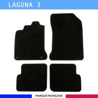 Tapis de voiture - RENAULT - LAGUNA 3 - Sur Mesure - 4 pièces - Antidérapant