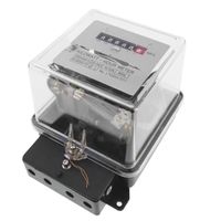 CableMarkt - Compteur de consommation électrique monophasé 10A / 230 V / 50 Hz plastique transparent