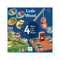 Coffret de jeux LudoWood - 4 en 1 - Djeco - Pour enfants dès 2 ans