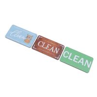 LAN Aimant Pour Lave-Vaisselle Clean Dirty Sign 3 Pièces Aimant Lave-Vaisselle Propre Signe Sale Luminaire Kit Combinaison Deux