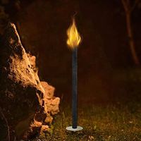 NAIZY Torches en Cire Lot de 50 Torches de Jardin Torches en Cire Naturelle avec Poignée Extra Longue, pour Pâques, Nouvel