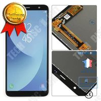 TD®  Kit complet Convient pour écran LCD pour Samsung Galaxy J4 Plus 2018 J415 J415F vitre tactile lcd + Kit outils NOIR