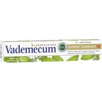 LOT DE 6 - VADEMECUM - Expert Complet 10 Dentifrice Menthe poivrée - tube de 75 ml