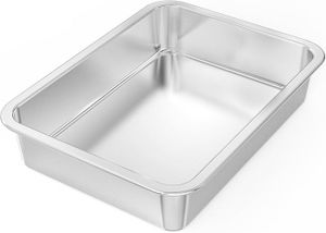 Plat four rectangulaire inox 18/10 | Ustensiles & Cuisine