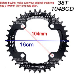 40 dent 104mm Vélo Large Plateau Pédalier Pied Plaque Rouge