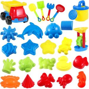 Ibasetoy 26pcs Jouet De Plage Kit Moules De Dessin Animé Et