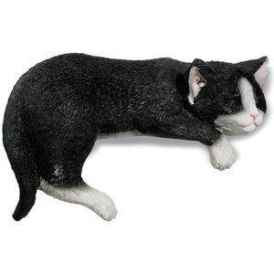 Figurine Chat Noir Blanc