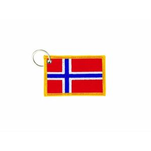 Patch Brodé Drapeau Norvège - Insigne Voyage Souvenir à Coudre Ou Coller