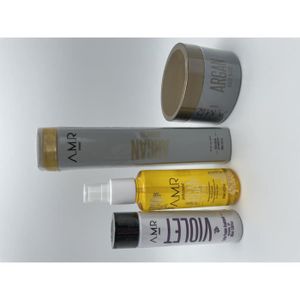 DÉFRISAGE - LISSAGE Lot 100 mL AMR lissage + masque 250 g + serum argan 140 mL + shampoing 300 mL