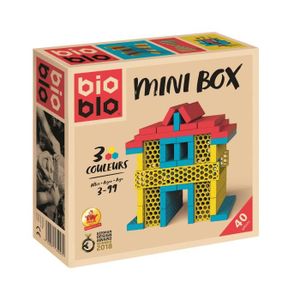 ASSEMBLAGE CONSTRUCTION Jeu de construction - Bioblo - Mini Box 40 briques - Multicolore - A partir de 6 ans - Enfant