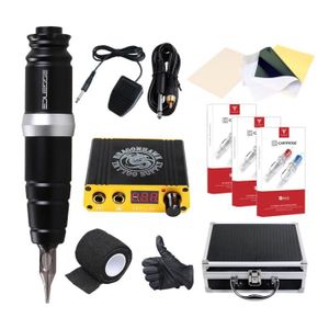 Kit Dermographe Esthétique Rotary Sans Pédale - Neuf - Couleur Noire - Sans Marque