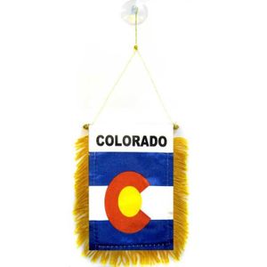 GUIRLANDE NON LUMINEUSE Fanion Colorado 15x10cm - Etat américain - USA - E