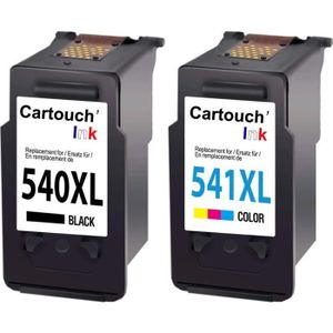 PACK CARTOUCHES 540 541 XL Pack de 2 Cartouches compatibles avec C
