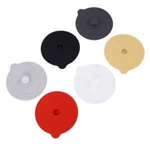 Lot De 6 Couvercles De Tasse En Silicone Motif Patte De Chat - Anti-poussière, Réutilisables, Micro-ondable