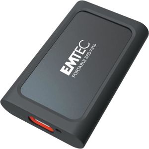 DISQUE DUR SSD EXTERNE Disque Ssd Externe Usb 3.2 X210 - 512Go (Noir-Roug
