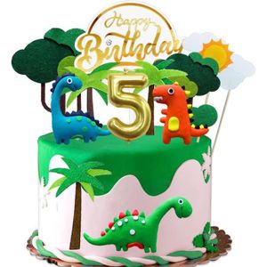 Figurine décor gâteau Dino Décoration De Gâteau 5 Ans Garçon Enfant Dino