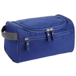 Organisateur pour Voyage,Gym et Business Sumnacon Trousse/Sac de Toilette à Rayures Homme avec Une Lanière Bleu 