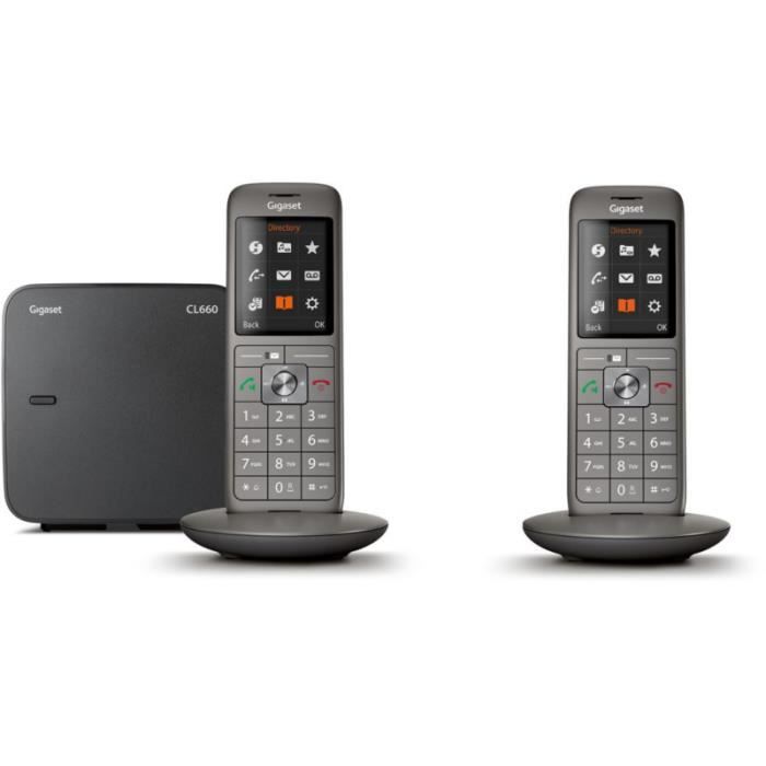 Gigaset - Téléphone sans fil avec répondeur - AS405A - Duo Blanc - Téléphone  fixe sans fil - Rue du Commerce