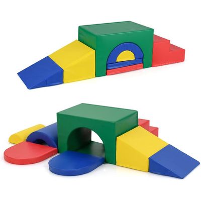 7 PCS Parcours de Motricité Bébé, avec Remplissage en EPE, Jouets Montessorris Éducatifs pour