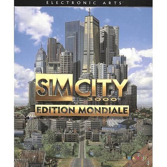 Jeu PC SIM CITY 3000 - CD-ROM En Bon état, Version PAL, Pour Reconstruire Votre Ville