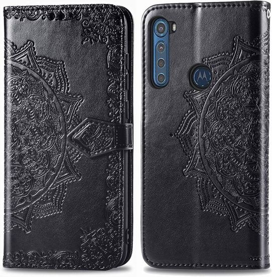 Housse Portefeuille Cuir Synthétique Pour Motorola Moto E5 Play 5.2" - Inclut Film écran Et Stylet