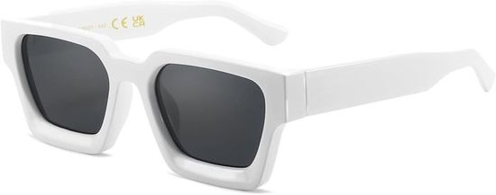 JBINNGROUSE Lunettes De Soleil Rétro Hommes Et Femmes Tendance Simples Lunettes De Soleil De Photographie De Rue, Noir