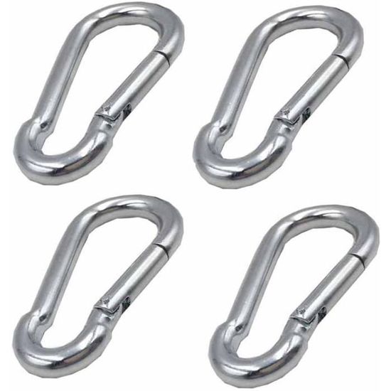 Porte Clé Mousquetons Acier Inoxydable 304 - Lot De 20 - 50x5mm Sac De Pêche Porte Clé Mousquetons Acier Inoxydable 304 - Lot De 20 - 50x5mm Sac De Pêche