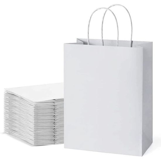 Sac Kraft Bouteille Disok Lot De 100 Sacs Kraft Naturels Pour Bouteilles De Vin – Emballages Cadeaux Élégants Avec Poignées Renforcées
