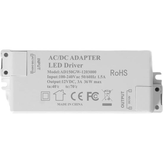 Transformateur LED 5100W Étanche IP Courant Constant – Alimentation Puissante Pour Projecteurs Extérieurs 50W