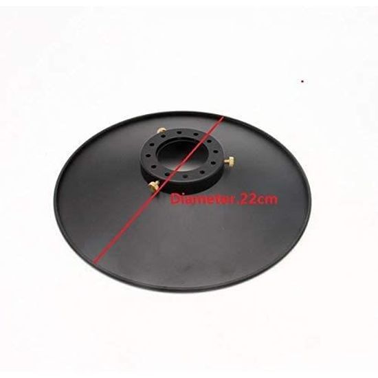 Abat-jour Rond En Métal Vintage - Noir Et Doré, Motif Ajouré - Diamètre 30 Cm, Douille E27 - Pour Lampadaire, Suspension, Plafonnier