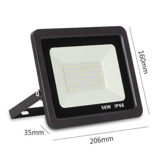 50W Projecteur LED Extérieur IP65 Imperméable spot led exterieur Blanc froid ( 6000k ) économiseur d'énergie Sécurité Floodlight