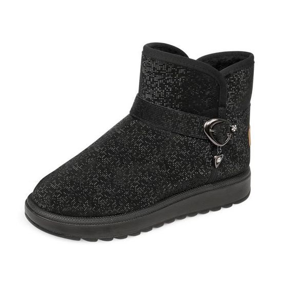 Bottines D’Hiver Pour Femme – Mi-mollet, Doublure Chaude, Semelle Antidérapante – Idéales Ville Et Outdoor (Style Daim Imitation) - 8
