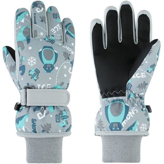 Moufle Enfant Avec Cordon Gants De Ski Enfants Moufles De Ski