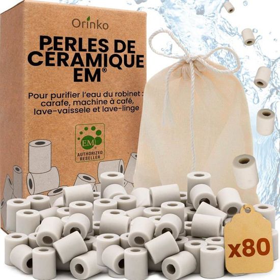 20 Perles De Céramique EM Pour Cafetière - Anti-calcaire Naturel, Améliore Le Goût Du Café - Durée De Vie 10 Ans