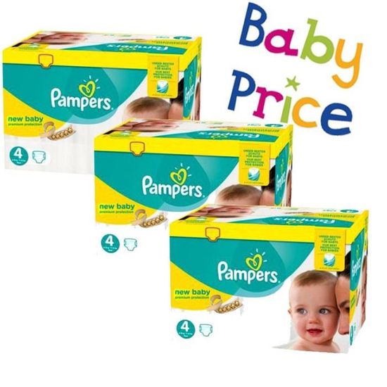 Pampers - 288 couches bébé Taille 4 new baby premium protection